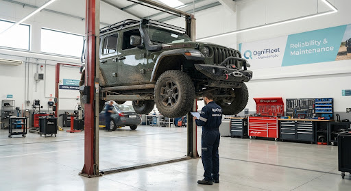 Jeep em operação terrestre